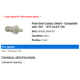 thumbnail image 2 of Front Door Contact Switch - Compatible with 1967 - 1972 Ford F-100 1968 1969 1970 1971, 2 of 2