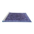 thumbnail image 2 of Ahgly Company Machine Washable Indoor Round Persian Blue Traditional Area Rugs, 6' Round, 2 of 4