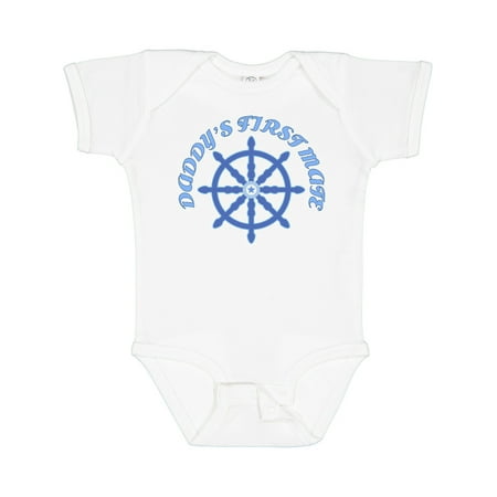 

Inktastic Daddy s First Mate Wheel Gift Baby Boy Bodysuit
