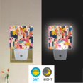 thumbnail image 2 of Yayeee LED Plug in Night Light for The Home with Auto Dusk to Dawn Light Sensors, 2 Pack, Art Geometric, 2 of 6