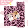 thumbnail image 4 of Pink and Black Of Leopard Print Toddler Nap Mats for Kids Preschool,Sleeping Mat Bag or Kids,Toddler Sleeping Bag,Toddler Nap Mat or Daycare, 4 of 6