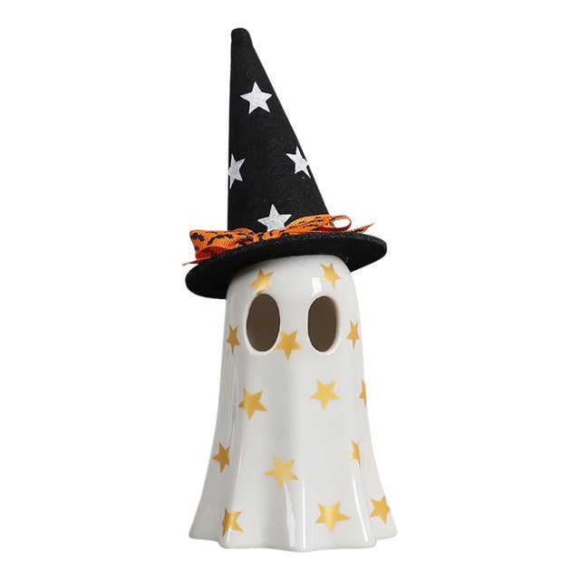 Estatua en Forma Fantasma Halloween () Blanco