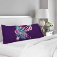 thumbnail image 2 of GCKG Colorful Zebra Face Animal Body Pillow Covers Case Pillowcase 20x60 inches Couch, 2 of 2