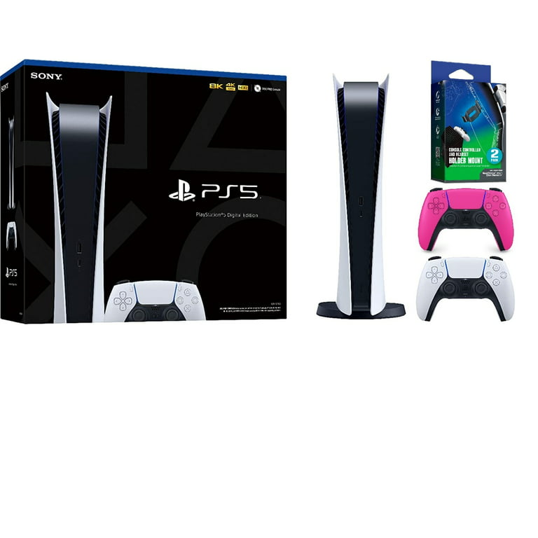 Sony PlayStation 5 Console (PS5 Digital Digital w/ Nova Pink Controller and Holder Mount Limited Edition Bundle - Walmart.com