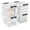 50 Quart, variant on 40 Quart Plastic Clear Latching Bin with Lid, Plastic Storage Box with Wheels, 4 Packs