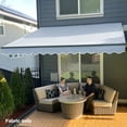 thumbnail image 4 of ALEKO Fabric Replacement for 12 x 10 feet Retractable Patio Awning Silver Gray, 4 of 7