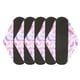 thumbnail image 1 of 5 piezas de compresas menstruales lavables reutilizables a prueba de fugas de carbón de bambú para mujeres talla M G65, 1 of 9