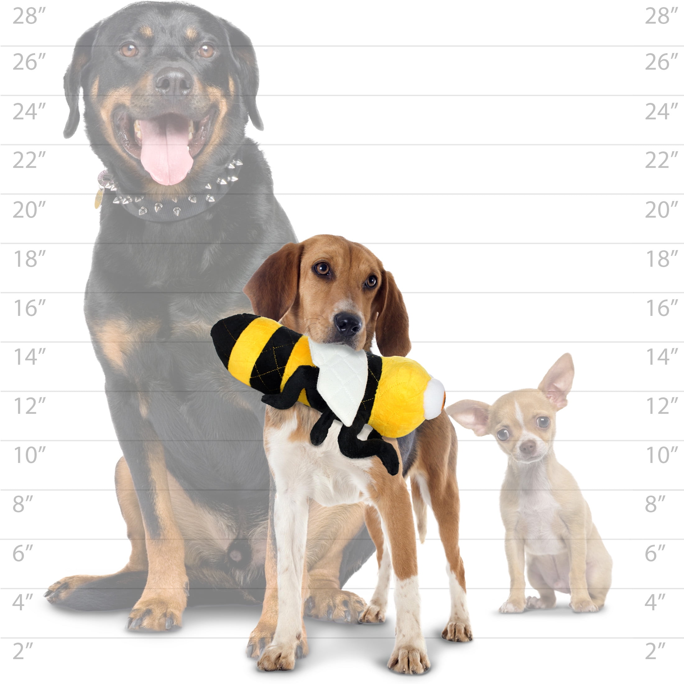 Mighty Bug Bee Durable Plush Dog Toy