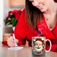 3d Christmas Ceramic Mug Christmas Mug Santa Claus Mugs Snowman Mug Creative Space 3d Design