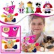 thumbnail image 4 of Juguetes de peluche rellenos, almohadas suaves decorativas, regalo preferido para fiestas de cumpleaños de niños para Navidad, días festivos, cumpleaños, 4 of 5