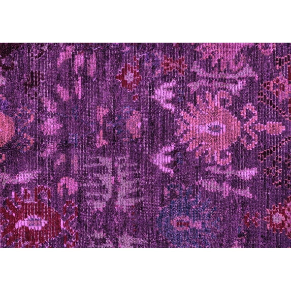 Ahgly Company Indoor Rectangle Abstract Purple Modern Area Rugs, 8' x 12'