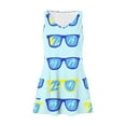 thumbnail image 6 of UPPADA Women's Summer Beach Dress Floral Print Midi Sundress Sleeveless Casual T-Shirts Dress V Neck Loose Boho Tank Dresses Home Light Blue,XL, 6 of 7