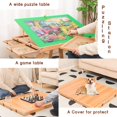 1500 Pcs Portable Puzzle Board with 4 Drawers & Wooden Puzzle Cover,3