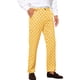 thumbnail image 5 of Pantalones formales de ajuste regular para hombres INSPIRE CHIC con estampado de lunares 28 Amarillo, 5 of 6