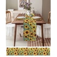thumbnail image 3 of Yellow Sunflowers Birds Table Runner 90 Inches, Spring Floral Country Pastoral Bed Runner Dresser Scarves Tabletop for Indoor Outdoor Parties/Ceremony/Banquet, 13" x 90", 3 of 8