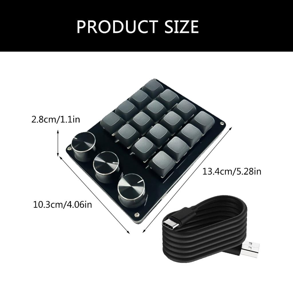 Advanced Programmable Keyboards Mechanical Gaming Keypad,Wire Hot Swappable Switches for Efficient Task Execution