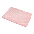 thumbnail image 1 of Mightlink Pet Bed Non-slip Bottom Durable Seam Heart Pattern Skin-touch Comfortable Rest Cloth Padded Velvet Puppy Bed Mat for Bedroom, 1 of 7
