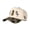 Beige camouflage, variant on Guadalupe Virgin Skull Cross Praying Hands Embroidered Color Block Trucker Hat Unisex Adjustable Cotton Breathable Fashion Cap for Travel Daily Wear