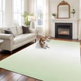 thumbnail image 2 of Rectangle Rug 8x10Ft Light Green White Ombre Minimalist Soft Indoor Throw Rugs Carpets for Living Dining Bedroom Kids Room Non-Slip Playroom Crawl Rug Floor Mats Modern Ombre Art, 2 of 9