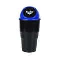 thumbnail image 2 of Portavasos genérico para coche, bote de basura con tapa, cubo de basura pequeño para coche, cubo de almacenamiento para coche tapa azul, 2 of 9