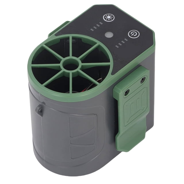 Ventilador De Cintura, ABS Portátil De 4 Velocidades USB Ajustable Ventilador De Cinturón Recargable Con Luz LED Para Campamento De Viajes Al Aire