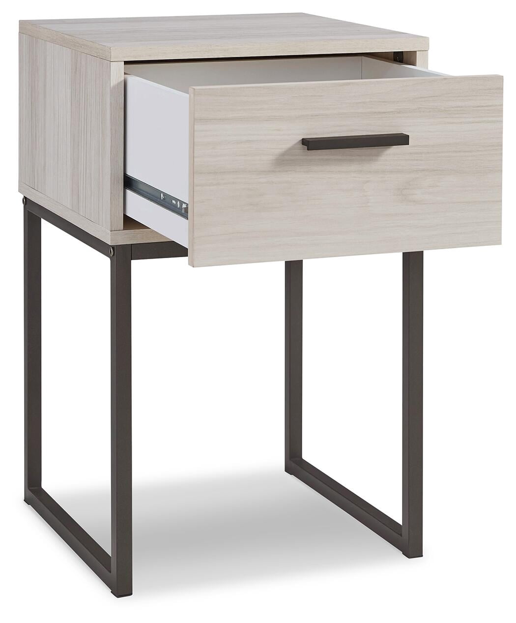 Signature Design by Ashley Contemporary Socalle 1 Drawer Nightstand, Light Natural