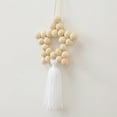 thumbnail image 3 of ShunRuiPi Black and Friday Wood Beads Beads Pentagram Tassel Children's Room Decoration Wall Hanging Wall Decorations, Decoraciones Para Cuartos, Wedding Decor Under, 3 of 3
