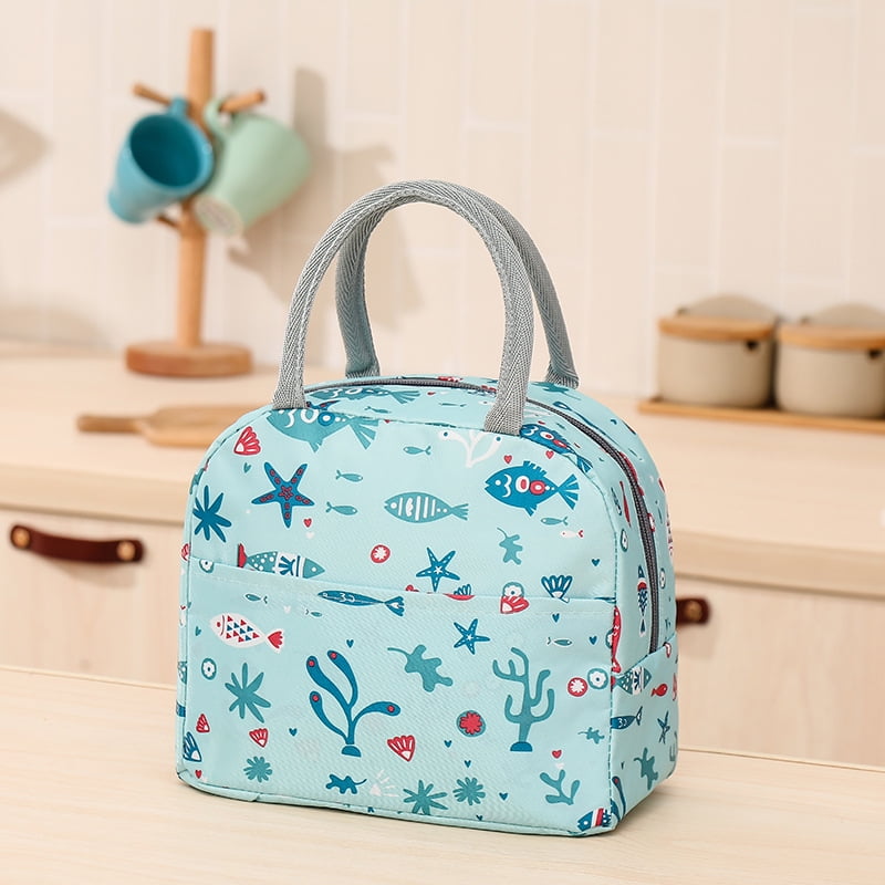 Pink Insulated Lunch Bags for Women Large Capacity Purse Lunchbag Waterproof Lunch Box for Ladies Cute Lunch Cooler Bag 