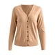 thumbnail image 4 of Moda Mujer Botones Manga Larga Casual Sólido Corto Abrigo Cárdigan Blusa Odeerbi  ODB-6, 4 of 4