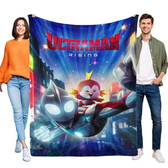 Throw Blanket for Ultraman: Rising Bed Couch Soft Warm Flannel Blanket for Kids Boys Girls Gifts Home Decor 30x40 Inch