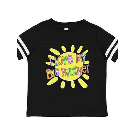 

Inktastic I Love my Big Brother- sun and rainbow letters Gift Toddler Boy or Toddler Girl T-Shirt