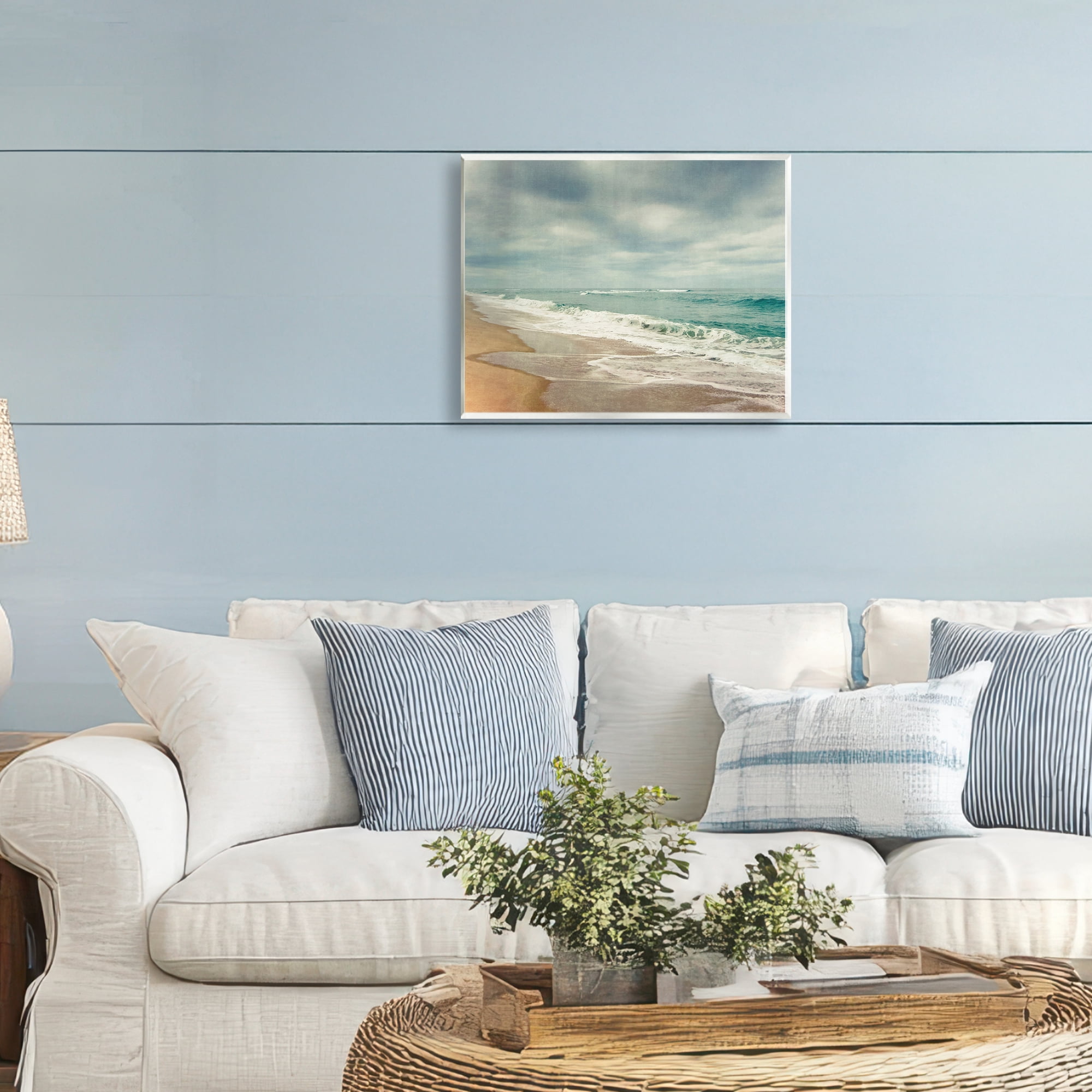 Stupell Industries Tranquil Waves Along Sandy Coast Wall Plaque Art, design by Dirk Wüstenhagen