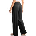 thumbnail image 3 of Women's Wide Leg Casual Loose Pants Yoga Sweatpants Comfy High Waisted Pajama Flowy Pants With Pockets, 3 of 4