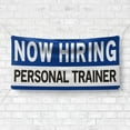 thumbnail image 4 of Now Hiring Personal Trainer 13 oz Heavy Duty Vinyl Banner Fitness Coach Jobs Available Help Wanted Sign for Business Advertising Indoor/Outdoor Single-Sided w/ Metal Grommets (4x8 ft, Wh & Bl & Bk), 4 of 6