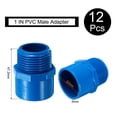 thumbnail image 2 of Uxcell 12Pcs Adaptador de Conexión de Rosca Masculino de 1" para Fittings de Tubería, Adaptadores de Drenaje para Conectar Tuberías, Azul, 2 of 6