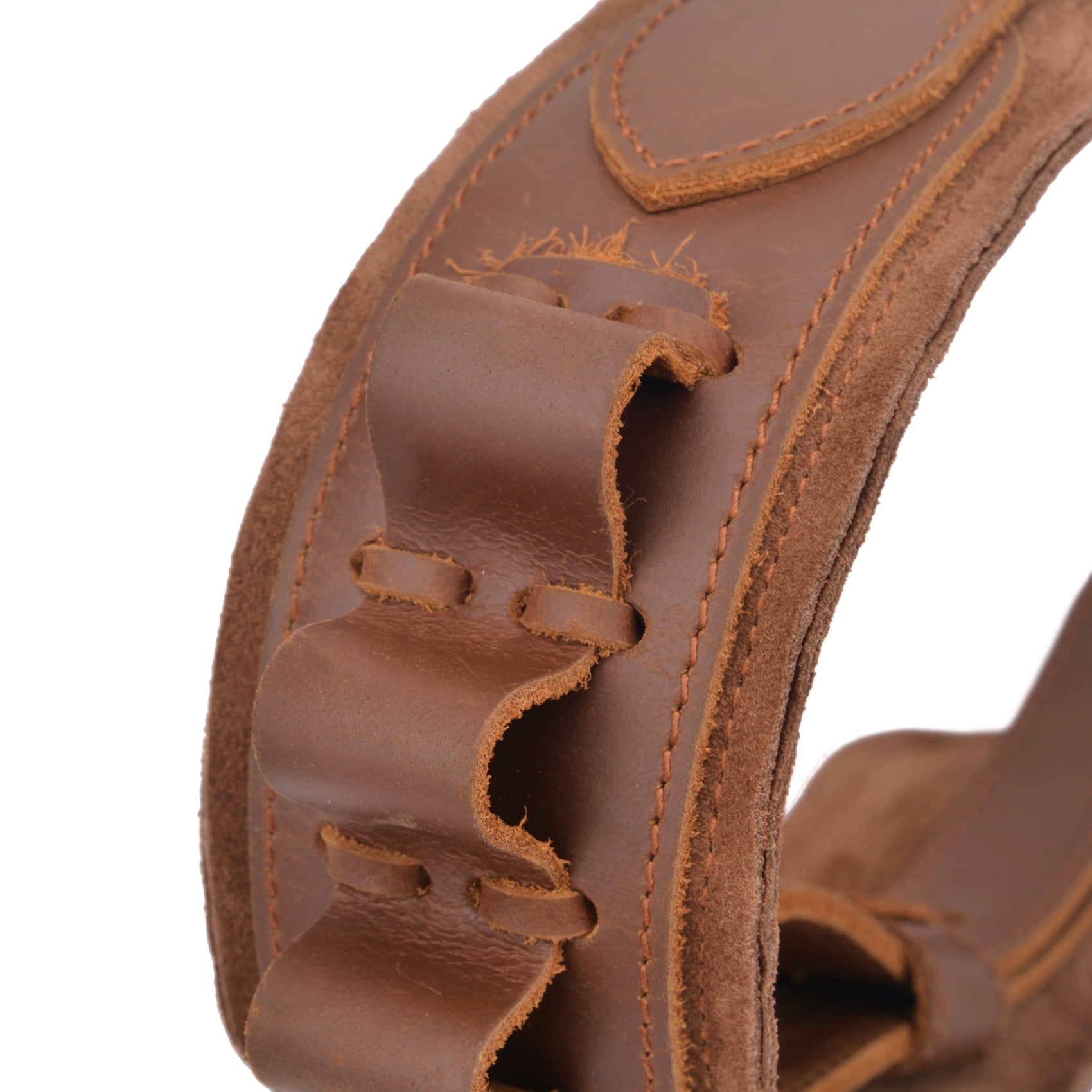 Top Grain Leather Ammo Holder Shotgun Sling for 12 Gauge Adjustable Hunting Shotshell Gun Shoulder Strap