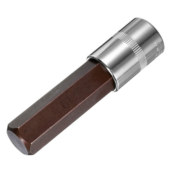 Uxcell 1/2-Inch Drive 19mm Hex Bit Extra Long Socket, S2 Steel