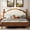 Beige+Brown, variant on Harper & Bright Designs Wood Mid Century Platform Bed King Size with Upholstered Headboard, King Elegant Retro Platform Bed with Slat Support for Bedroom, Beige+Brown