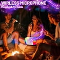 thumbnail image 5 of Lvelia Karaoke Machine, Portable Bluetooth 5.3 Speaker LED Lights with 2 Wireless Microphones,Mini Karaoke Machine for Kids Adults, Christmas Birthday Home Party, 5 of 9