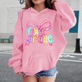 thumbnail image 2 of EnJoCho Teen Girls Boys Hooded Sweatshirts Kids Long Sleeve Pullover Hoodie Fourth Print Midweight Comfort Casual Tops for Outdoor Kids Casual Sweatshirts Loung𝖾 Sets Girls, 2 of 8
