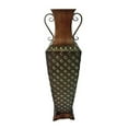 thumbnail image 1 of Cheungs 5077 4.5 lbs Green & Bronze Metal Vase, 1 of 1