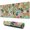 Boxer Dog, variant on Long Mouse Pads for Desk,Boxer Dog and Flower Florals Desk Mats on Top Of Desks, Desk Mouse Pad Extra Large with 3mm Non-Slip Base and Stitched Edge for Gaming,Office,Work,Home 31.5"x11.8"