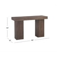 thumbnail image 3 of Padula Brown Oak Console in Dark Brown Mango Wood, 3 of 6