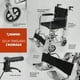 thumbnail image 2 of Silla de Ruedas Ligera Magnimed de Traslado Plegable con Frenos, 2 of 5