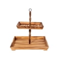 thumbnail image 2 of yuksok Cupcake Stand Centerpiece 2 Tier Serving Tray Decor for Party Farmhouse Home, 2 of 9