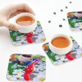 thumbnail image 7 of Lsque Pikmin Pattern 4" Drink Coasters Set of 4, PVC Leather Absorbent Coasters, Table Coaster Set Decorative Coffee Cup Coasters Housewarming Gift, 7 of 7