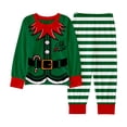 thumbnail image 1 of MIASHUI Premier Christmas Pajamas pour Famille Chandails en Molleton Assortis Imprimé Lettre Décontracté Col Rond Chandail Parent Enfant Tenues de Vacances Confortables Femmes,TTG, 1 of 3