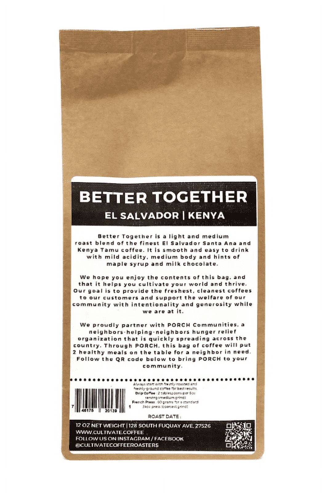 Local Cultivate Coffee Better Together Whole Bean Blend, Medium Roast