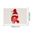 thumbnail image 2 of Christmas Table Mat 30 cm x 45 cm Linen Alphabet Placemat with Holiday Letter Design for Dining Table Decoration, 2 of 4