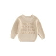thumbnail image 1 of Gupgi Chandails pour Bébés Garçons Filles 3M-5Y Enfant Brodé Lettre Manches Longues Col Rond Pull Tricoté, 1 of 9
